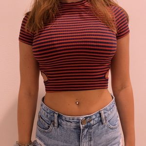cute cut out tee